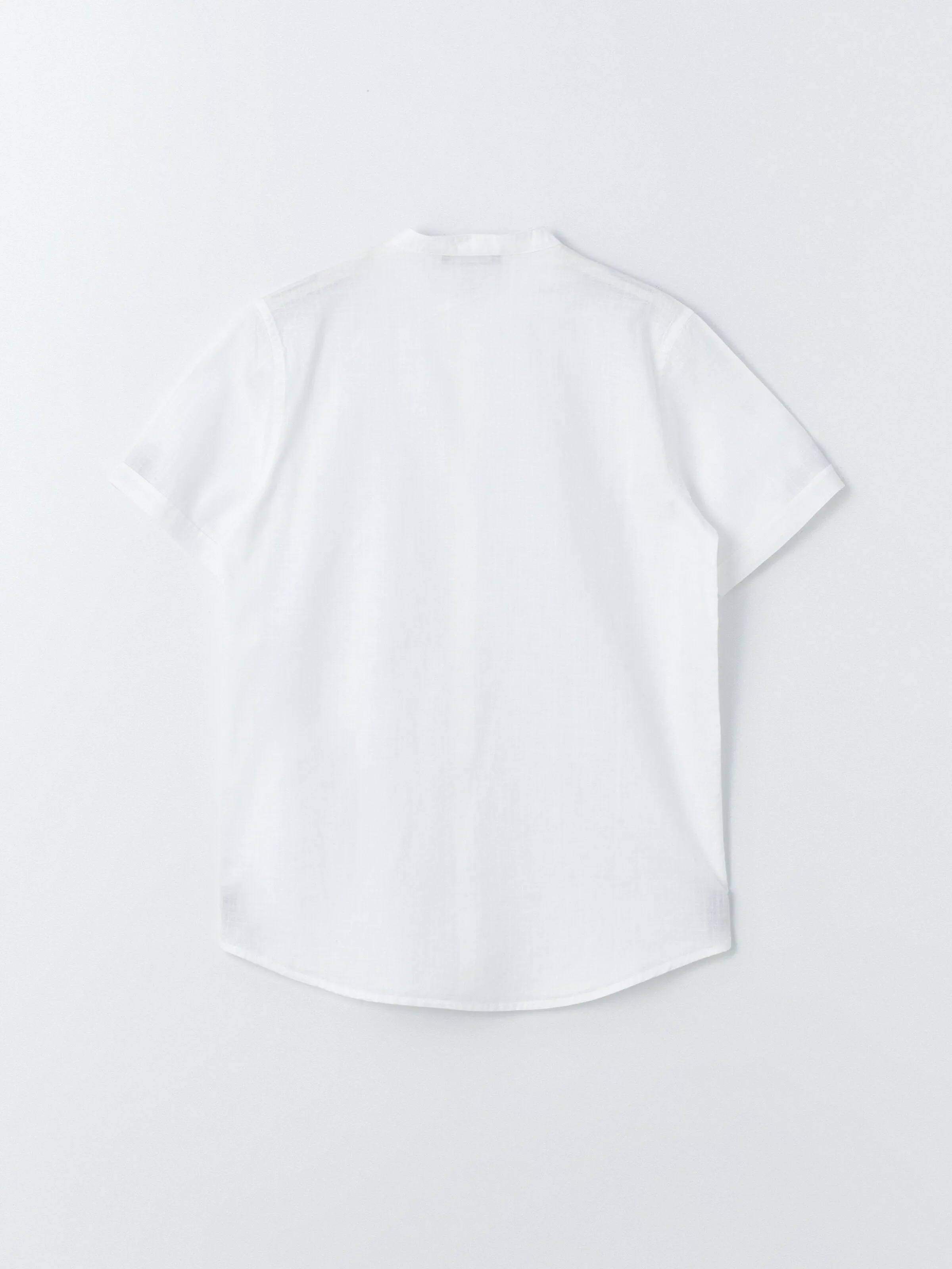 Collar Basic Short Sleeve Boys Shirt