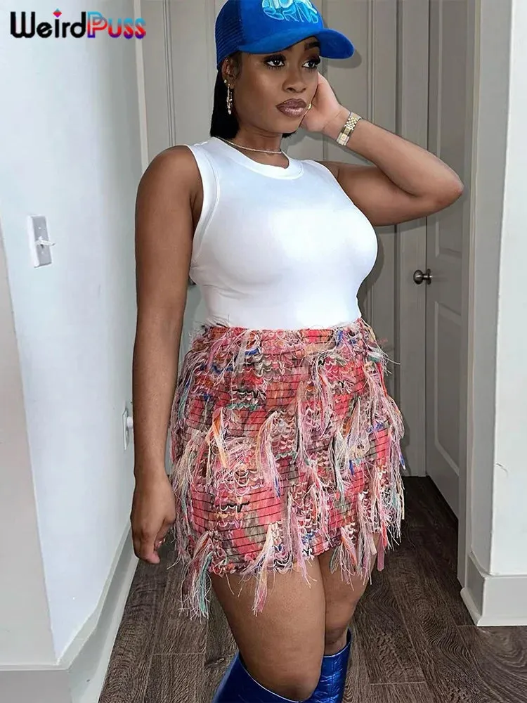 Colorful Tassel Skirts