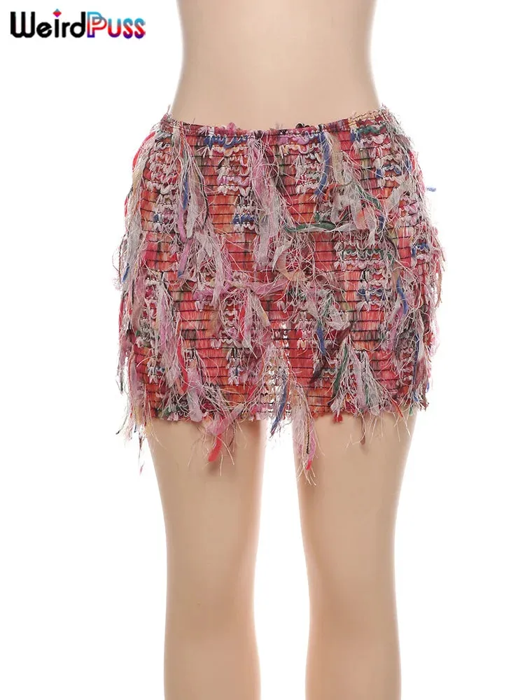 Colorful Tassel Skirts