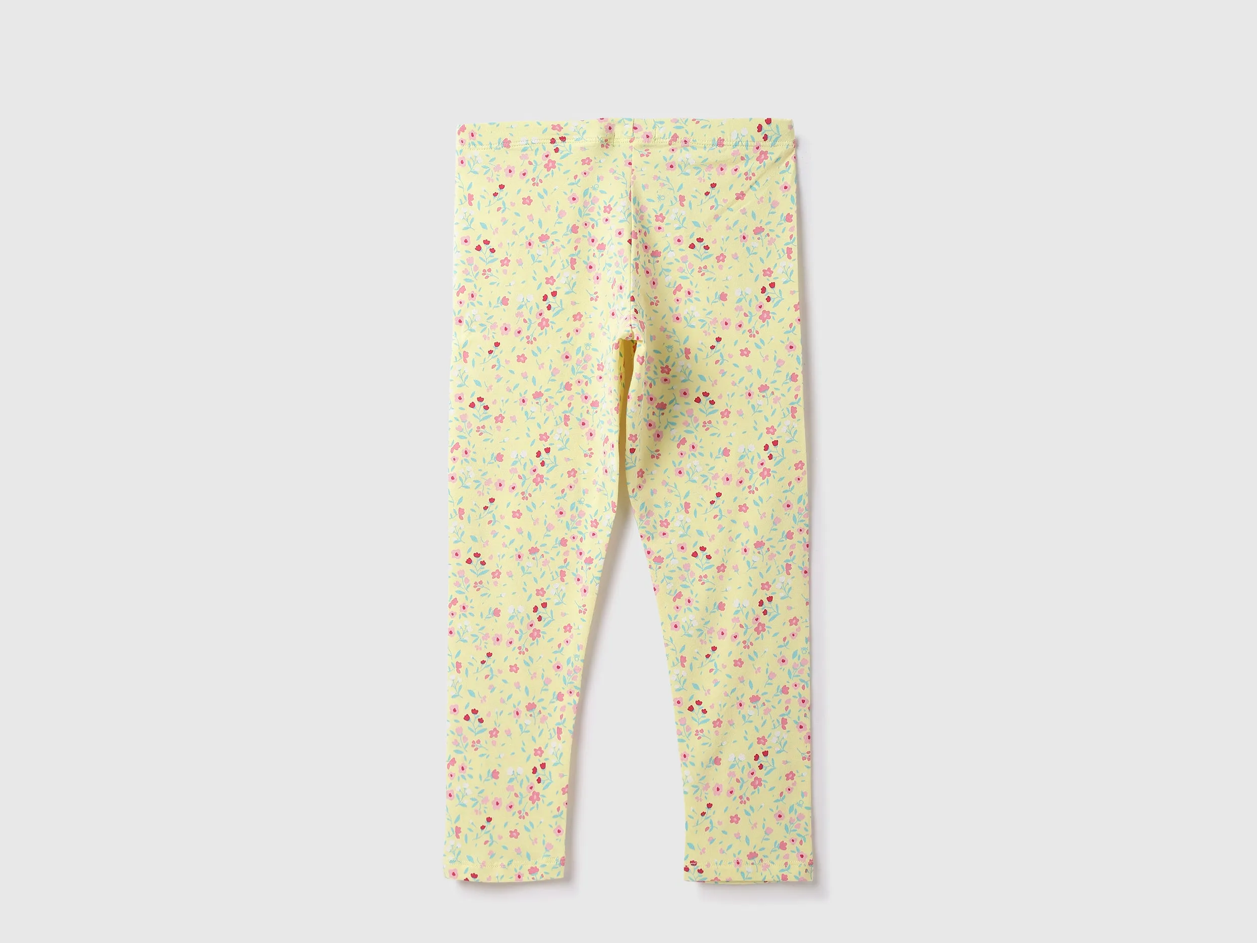 Cotton Blend Printed Regular Length Girls Trousers