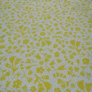 Cotton, Squeeze Floral in Yellow by Figo
