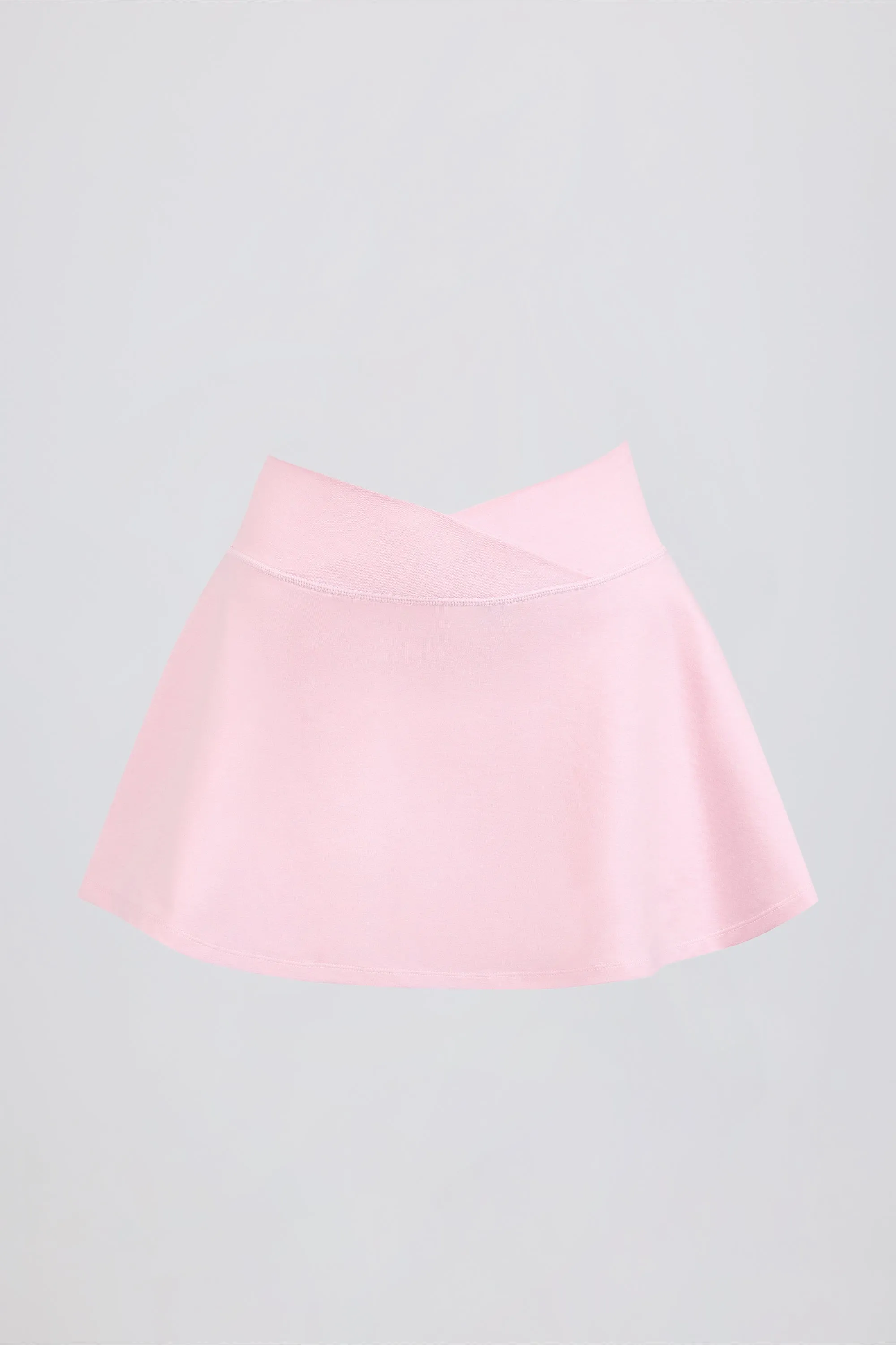 Crossover Mini Skort in Pale Pink Marl