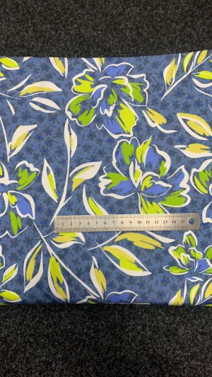 Denim floral - Cotton Lycra
