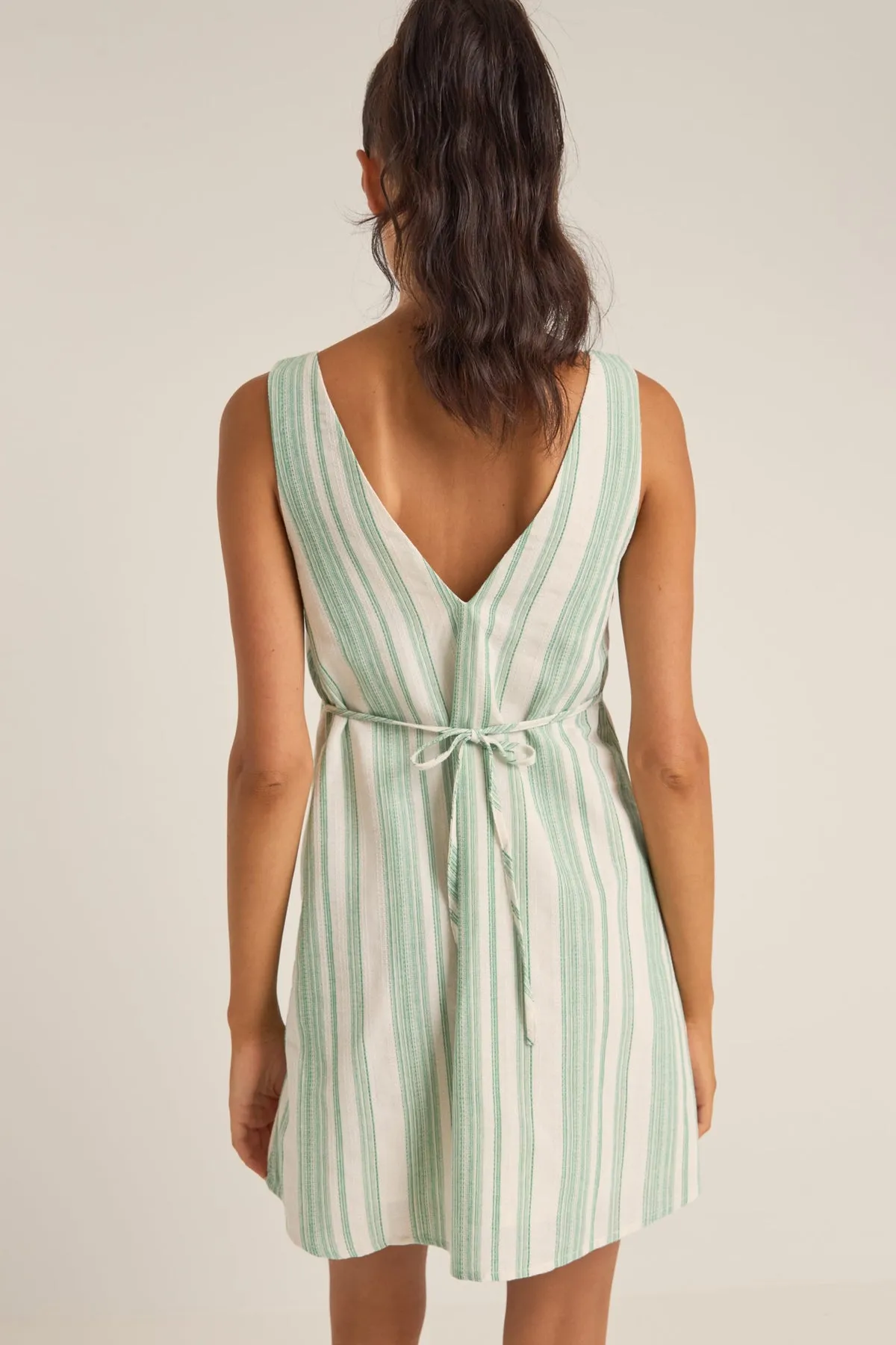 DINERO STRIPE MINI DRESS
