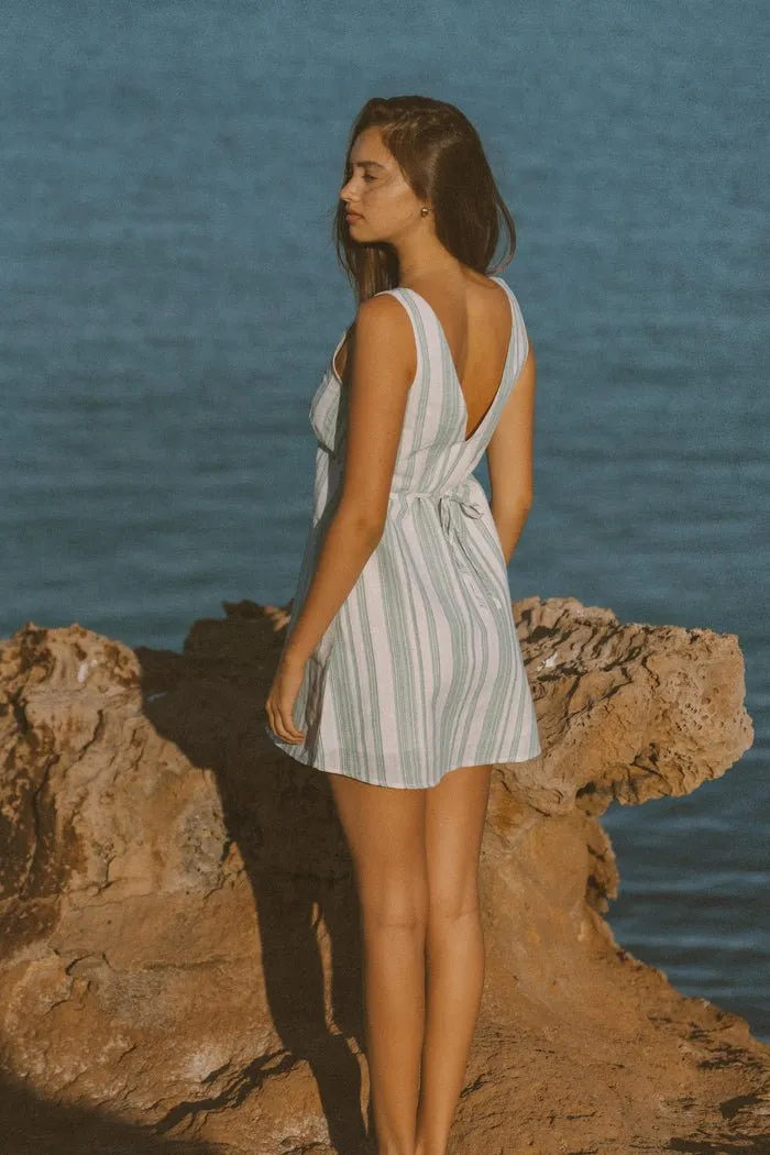 DINERO STRIPE MINI DRESS