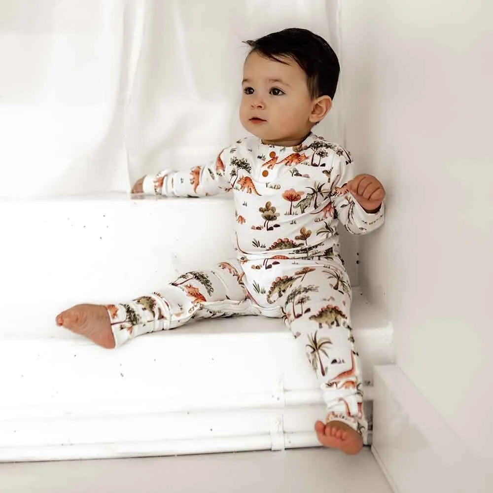 DINOSAUR ORGANIC GROWSUIT 0-3 MONTHS
