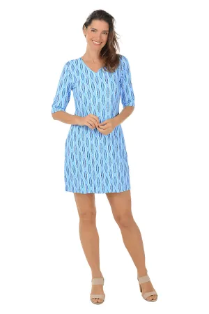 Dot Your Eyes V-Neck UPF50  Dress