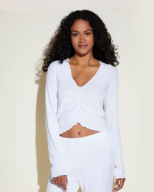 Double V Long Sleeve Top
