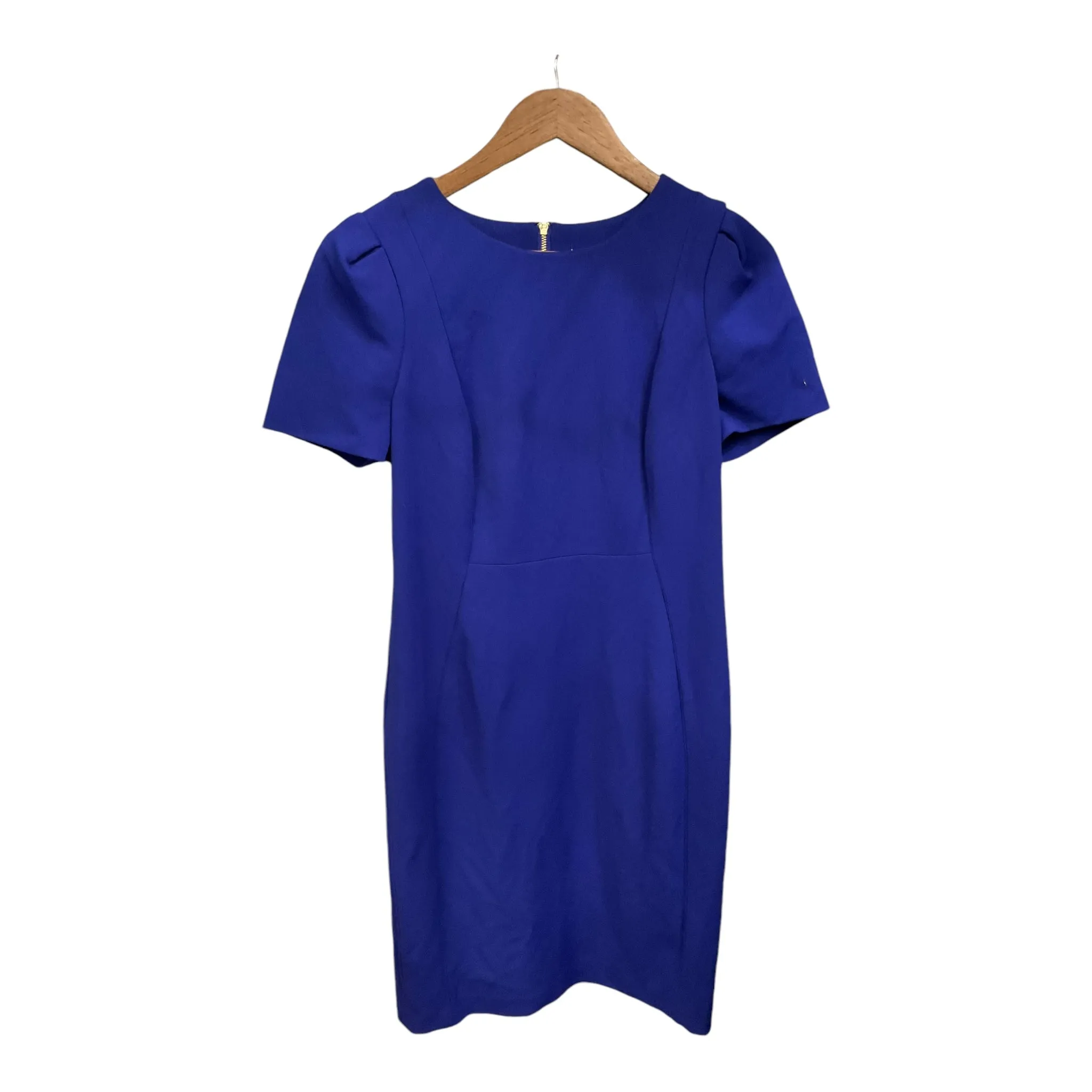 Dress Casual Midi By Calvin Klein In Blue, Size: 10