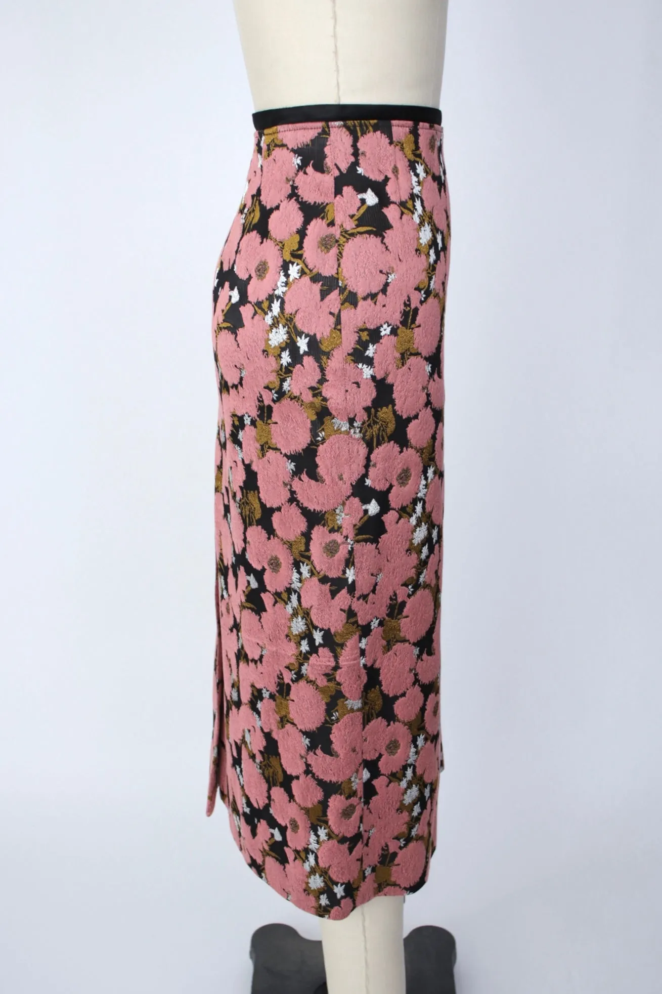 Dries Van Noten Floral Jacquard Skirt