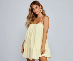Effortless Flowy Stylish A-Line Mini Dress