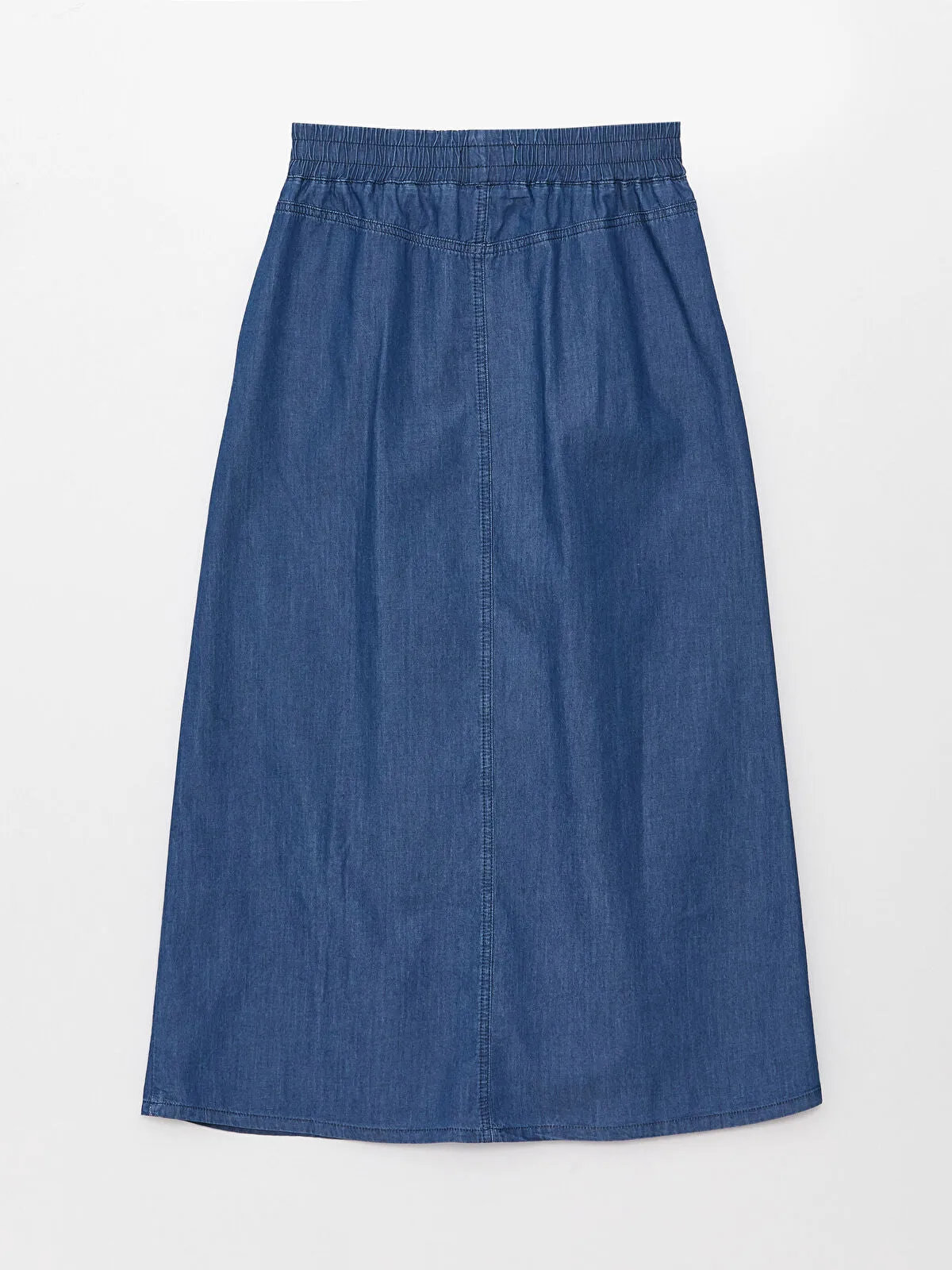 Elastic Waist A-Line Women Jean Skirt