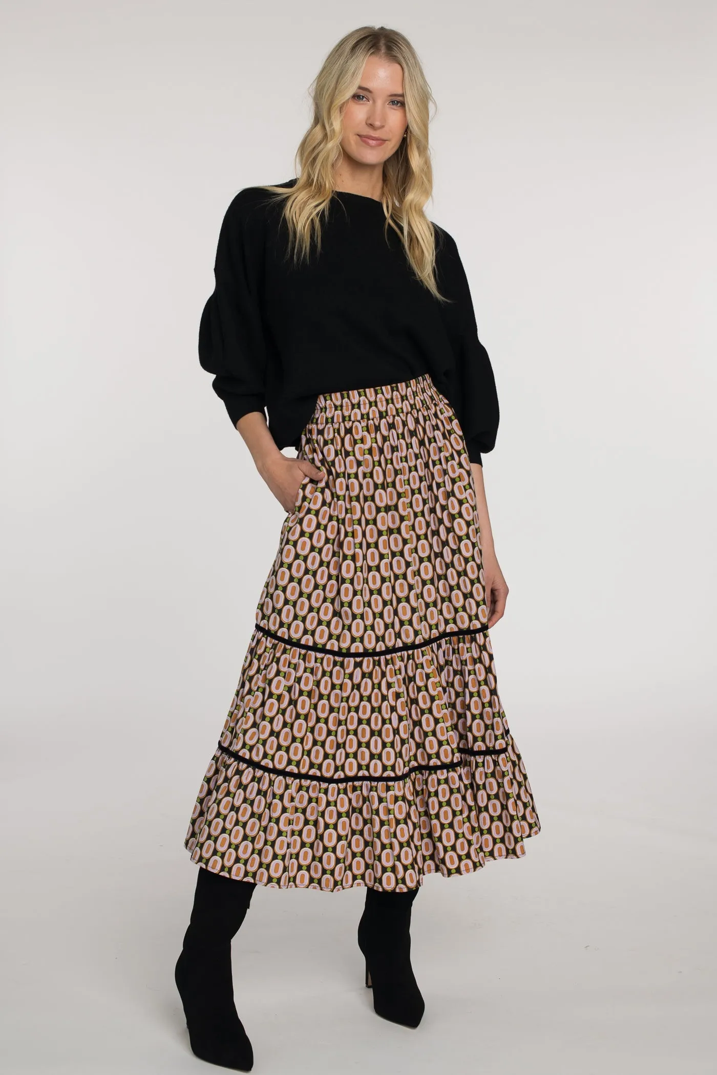Elizabeth James Ruffle tiered Skirt