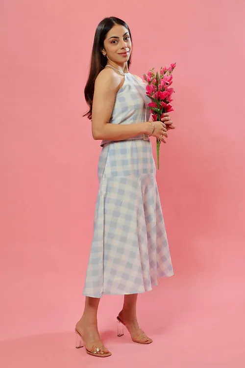Emily Check Print Summer Dress