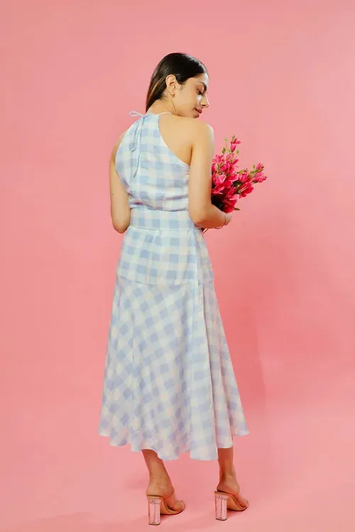 Emily Check Print Summer Dress