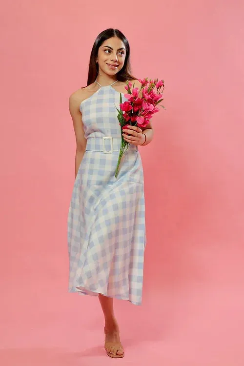 Emily Check Print Summer Dress