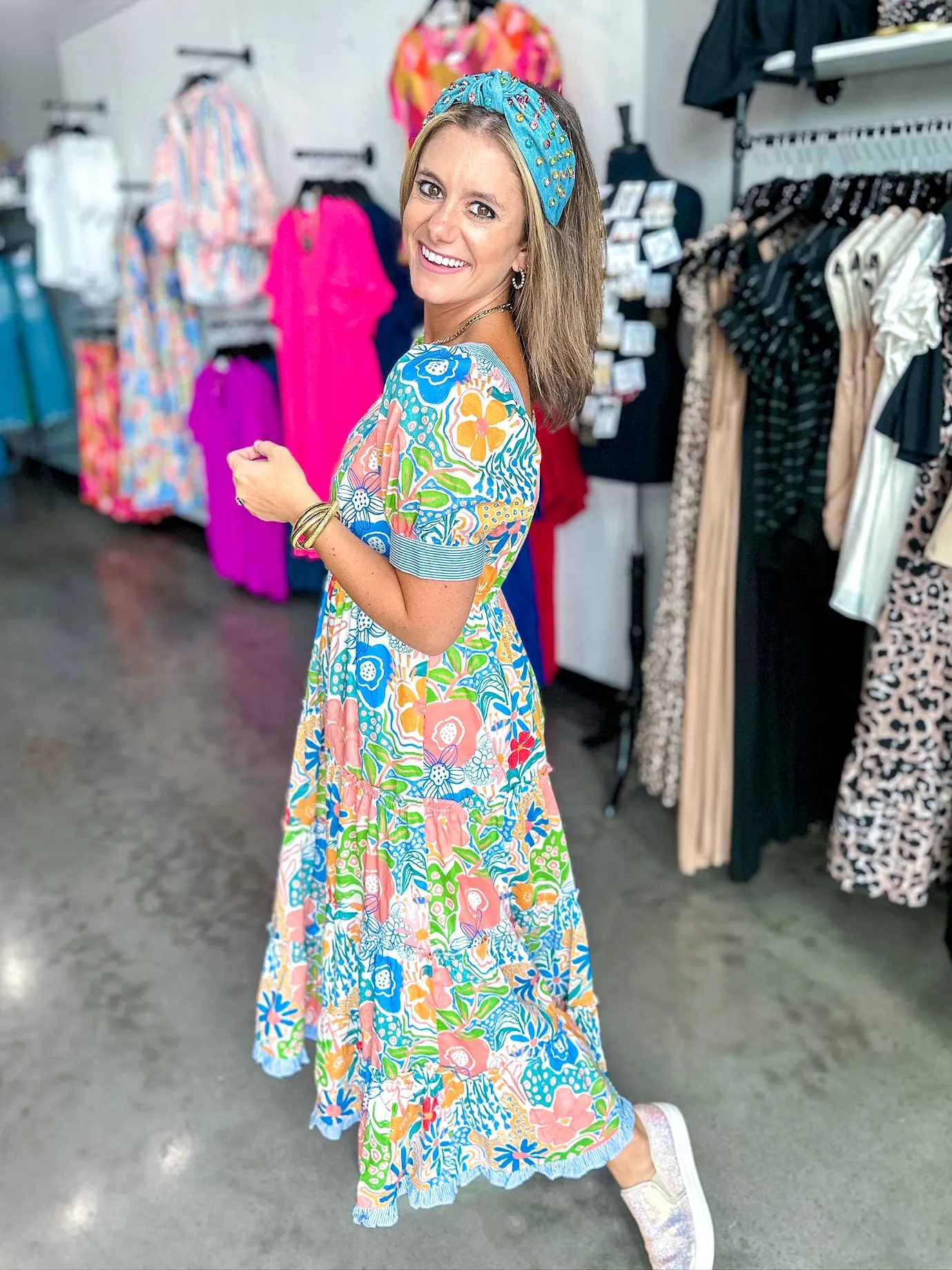 Fae Floral Short Sleeve Dress