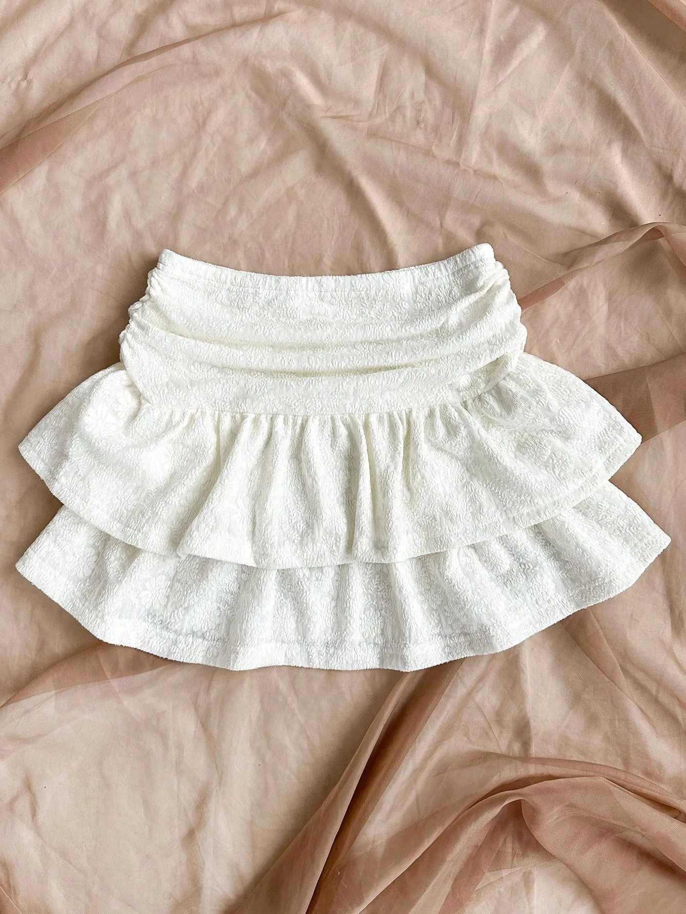 Falda asimétrica con volantes para mujer  CR