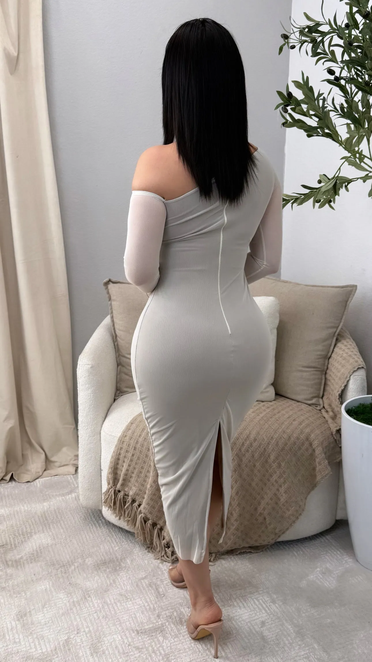 FATIMA BEIGE DRESS