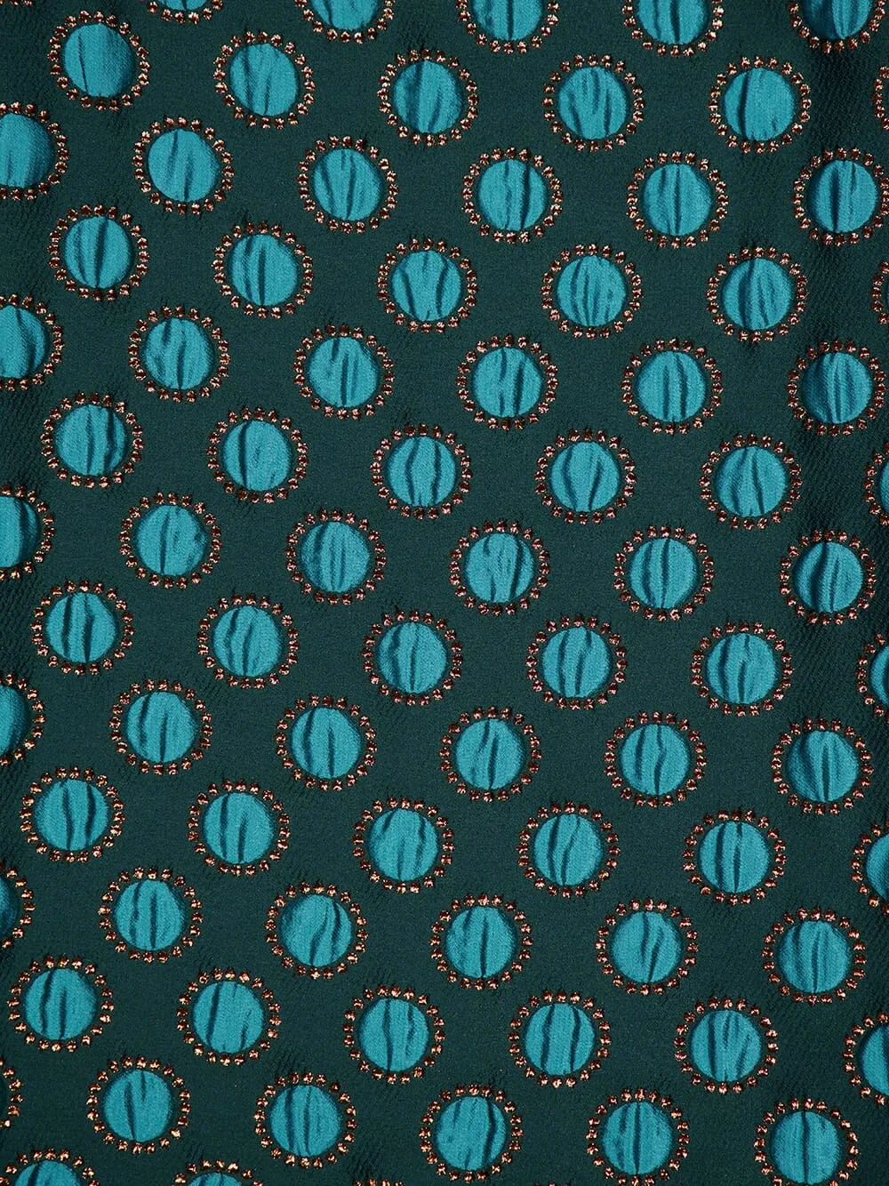 Feather-Trimmed Jacquard Dress