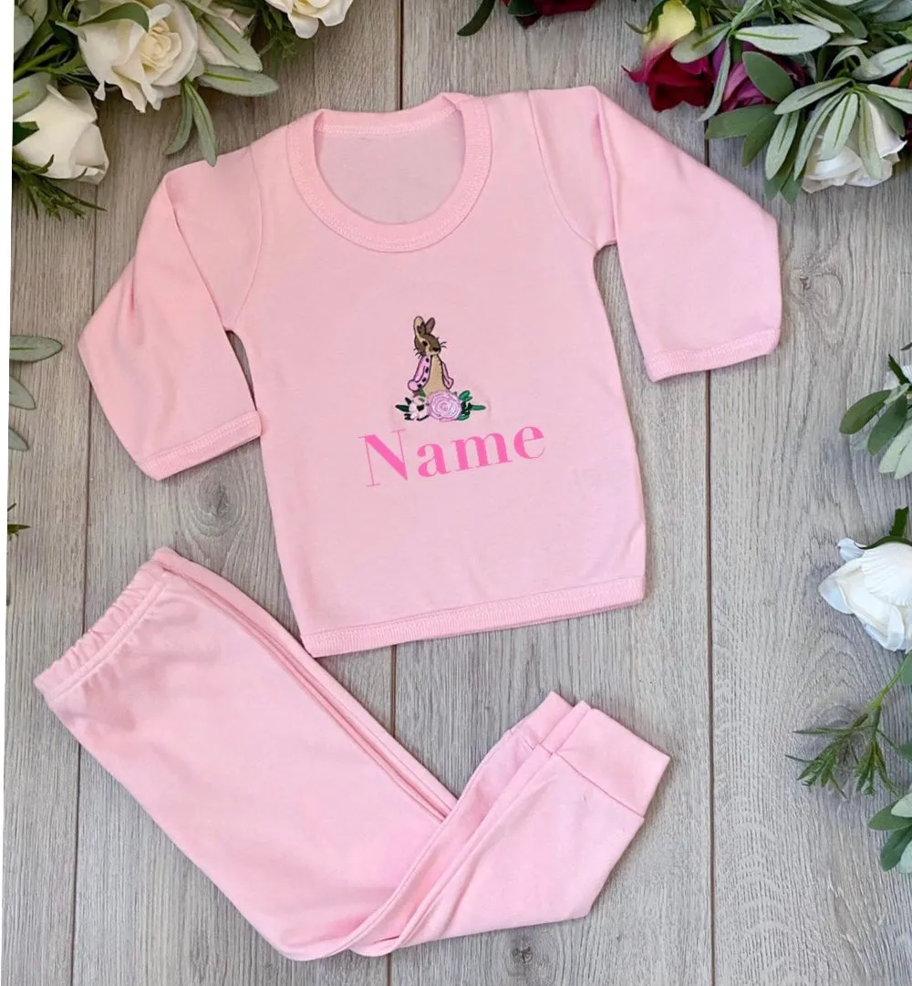 Flopsy Bunny Soft Stretch Jersey Pyjamas Loungewear Set
