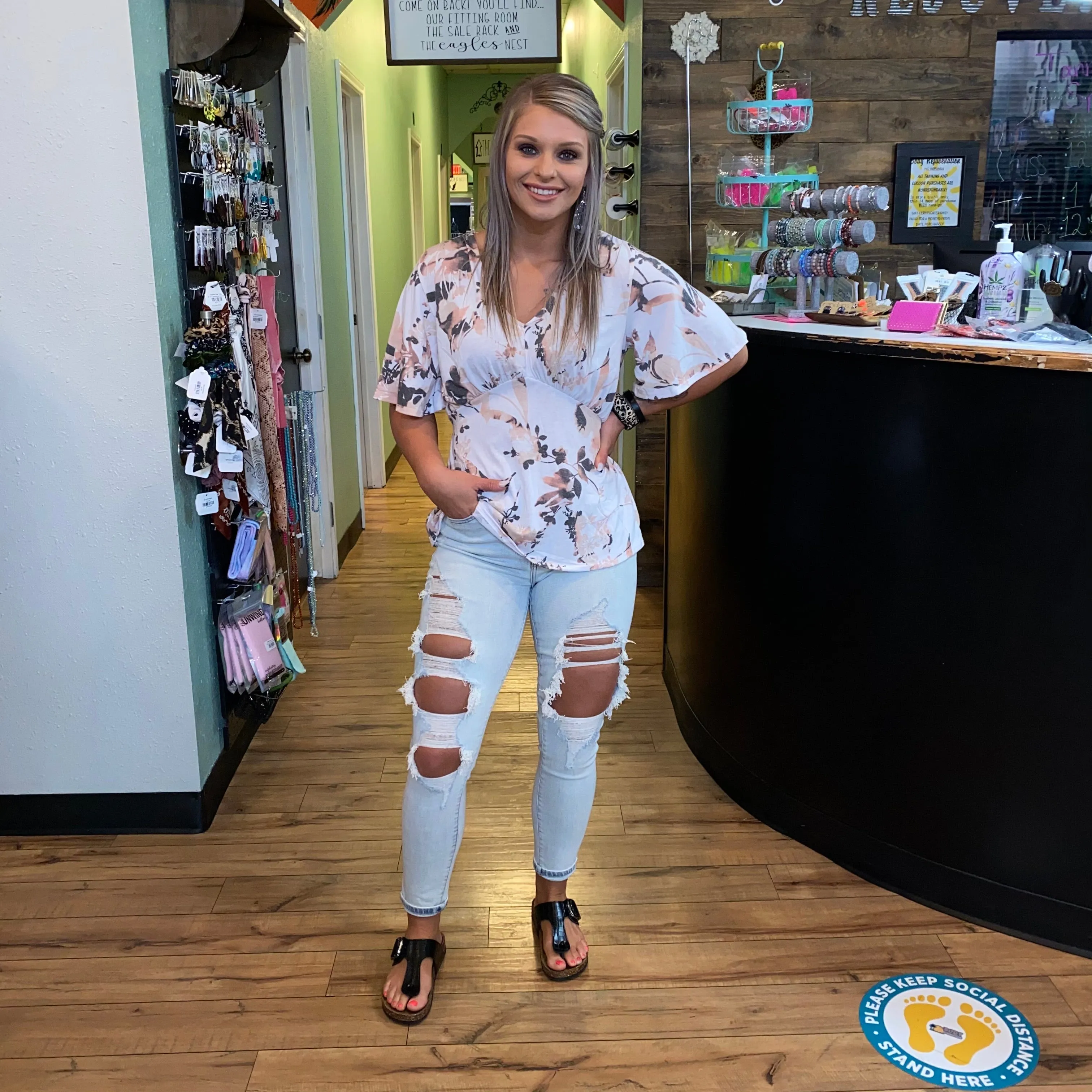 Floral Babydoll Top