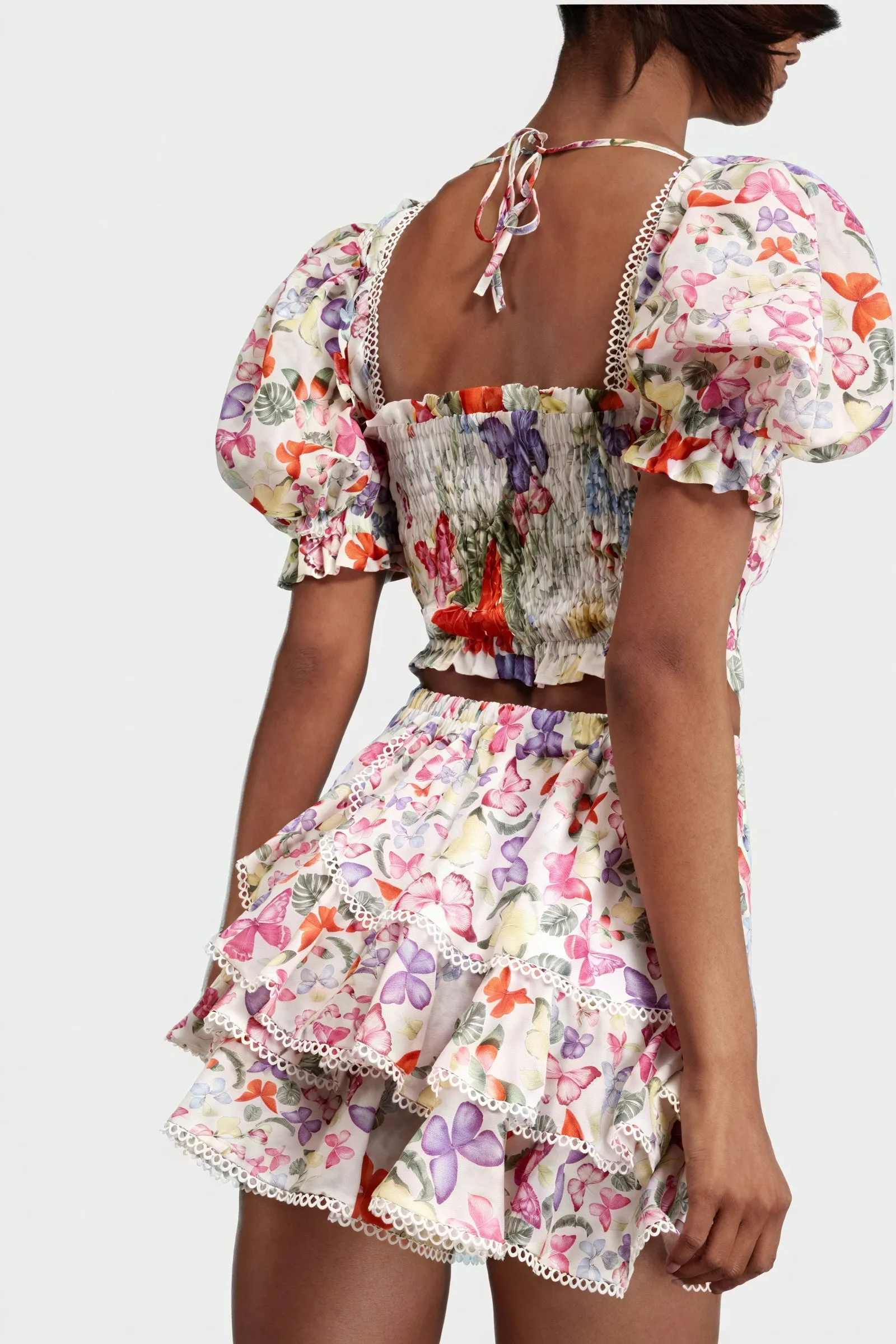 Floral Butterfly Two-Piece Set