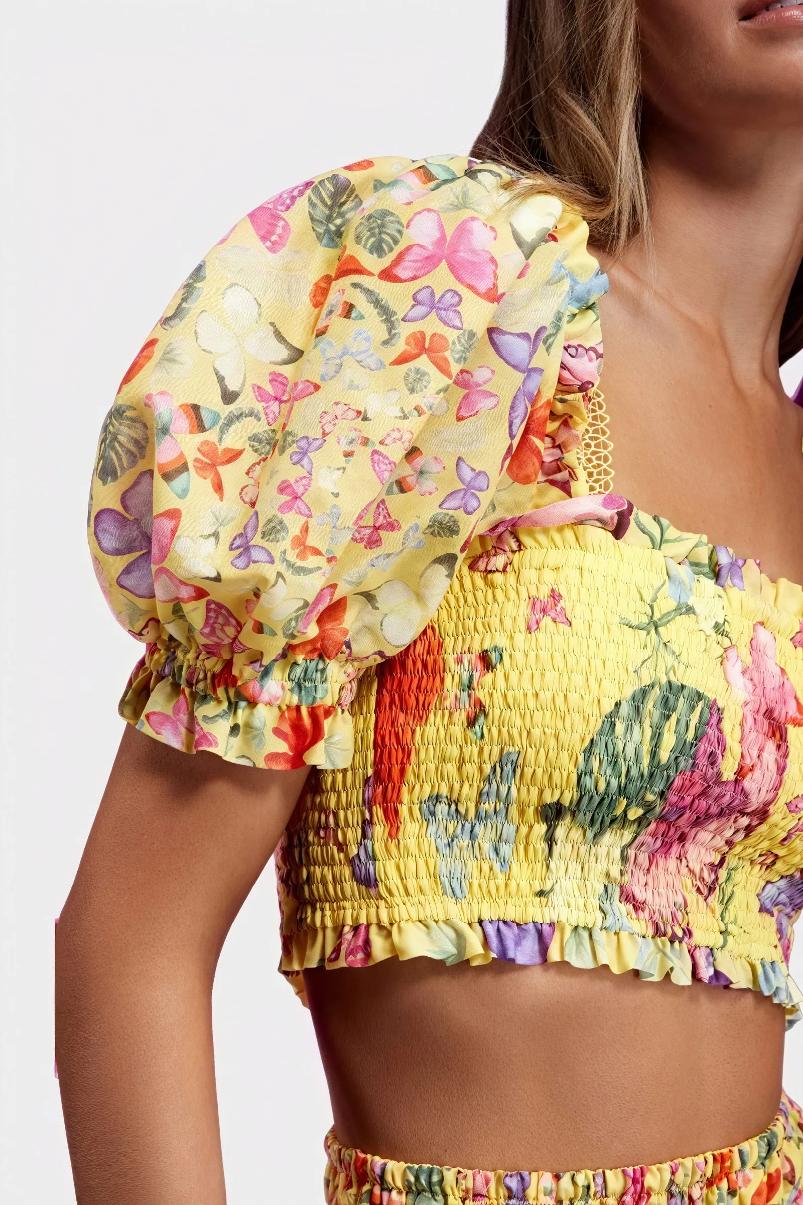 Floral Butterfly Two-Piece Set