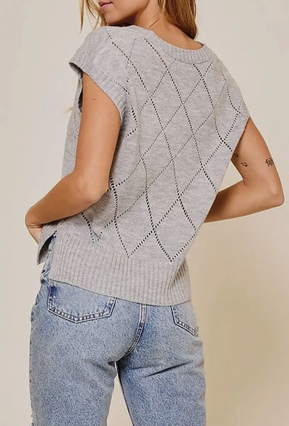 Floral Sweater Vest
