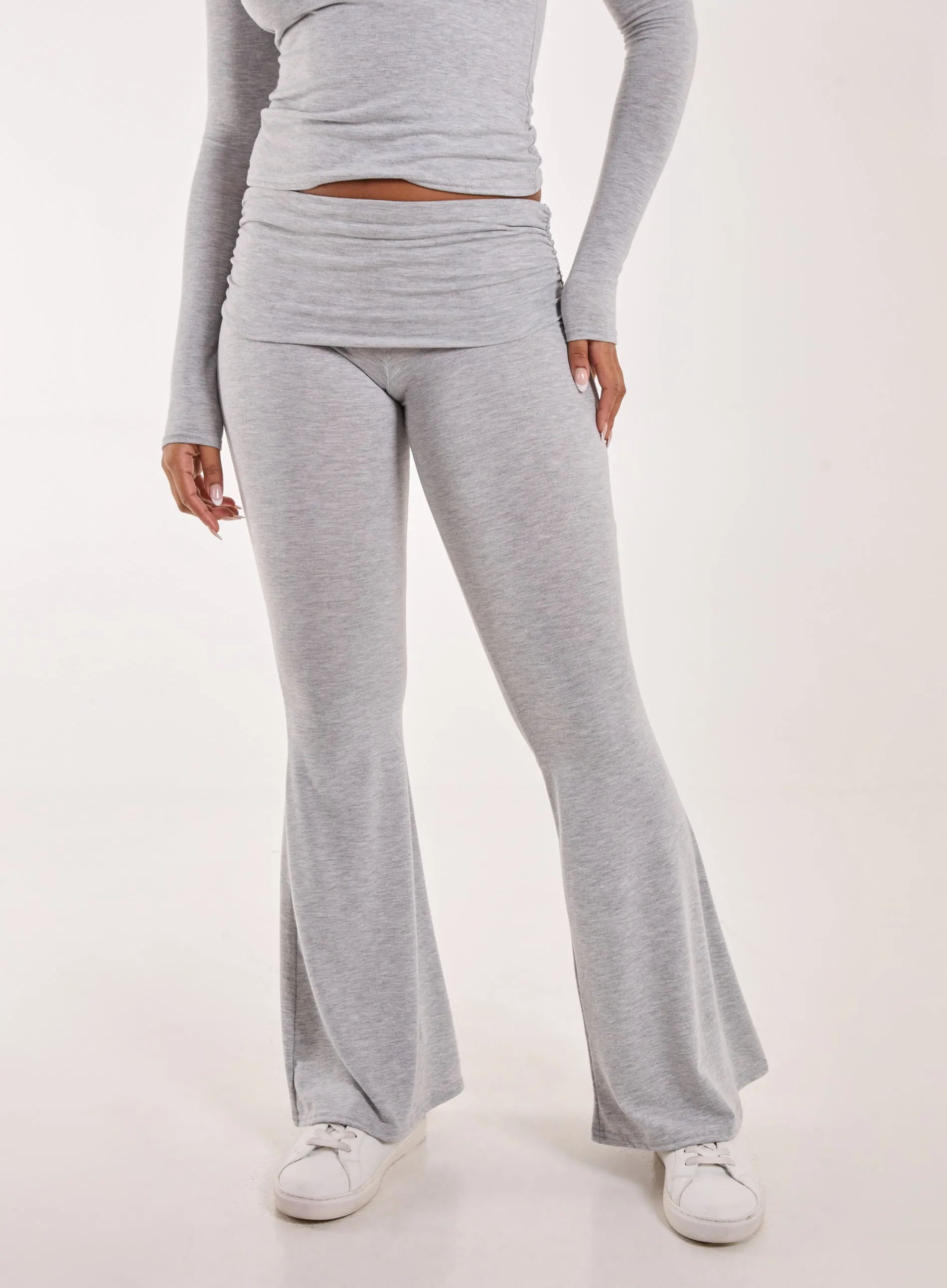 Fold Over Waist Lounge Flares