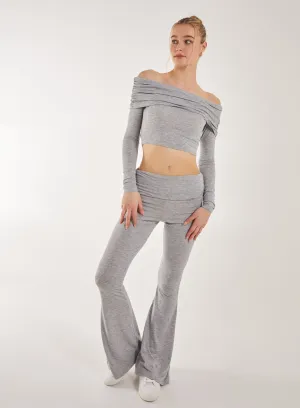 Fold Over Waist Lounge Flares