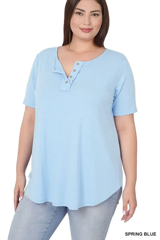 Fresh Bloom Button Top