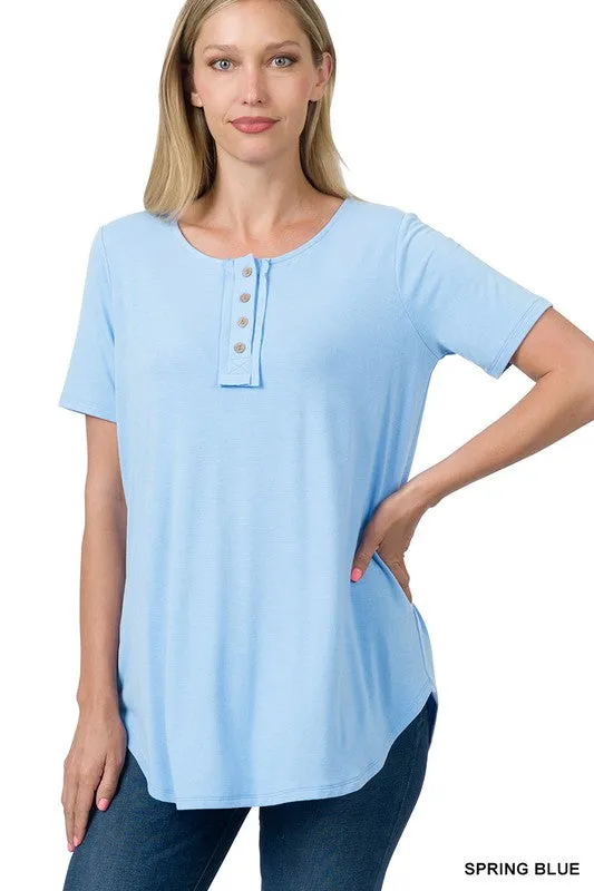 Fresh Bloom Button Top