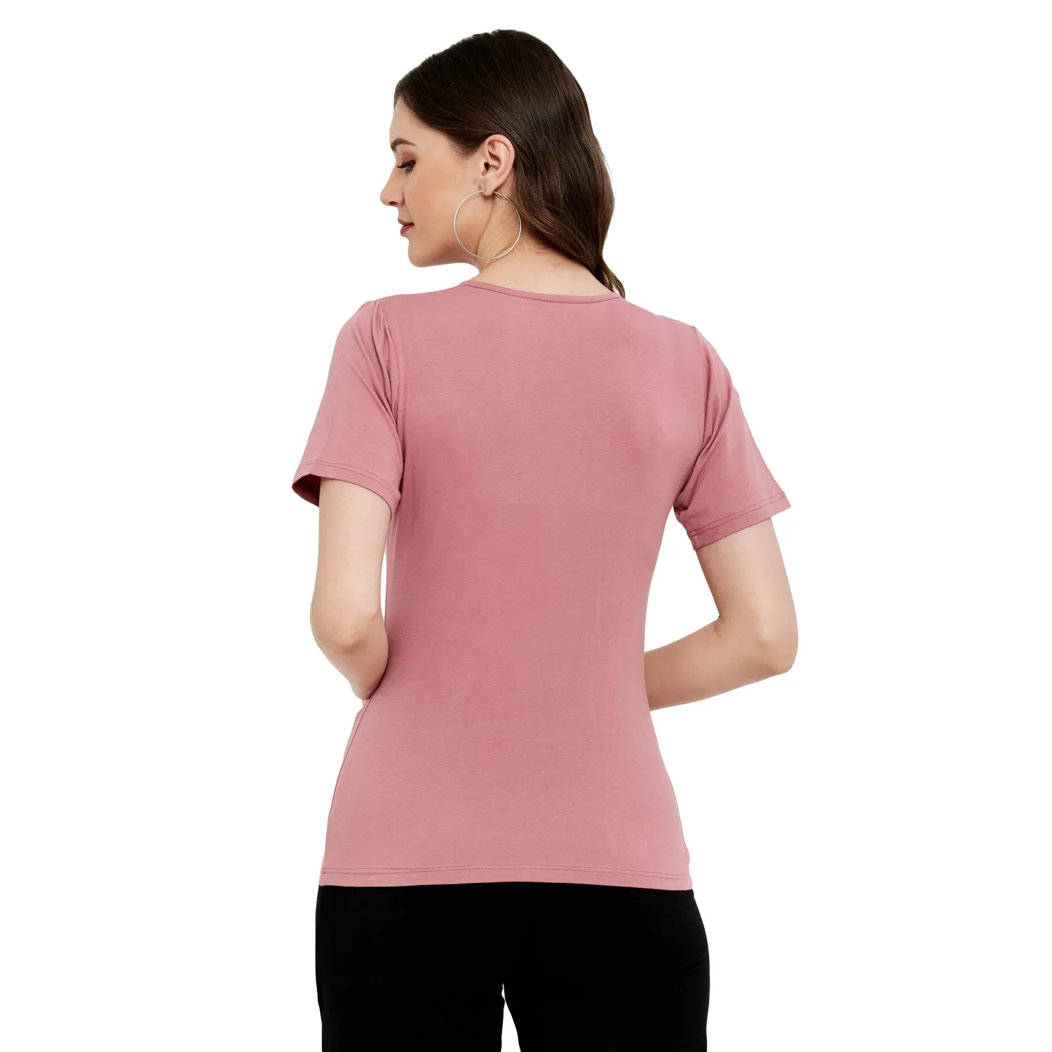 FRONT SHOULDER GATHERED TOP