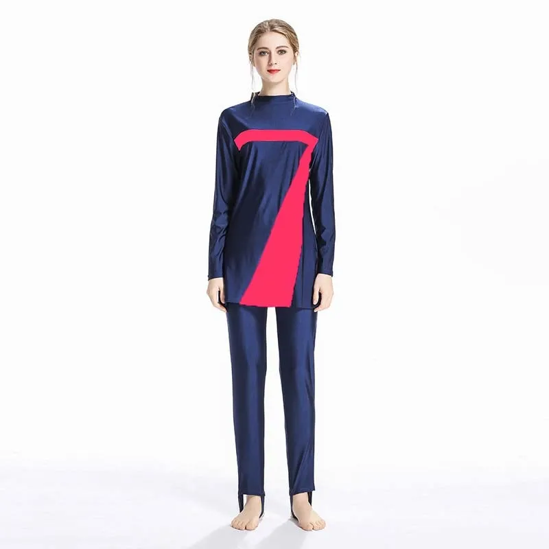 Full Coverage Swimsuit  overall Women Full Body Muslim Burkini Modest Swimwear