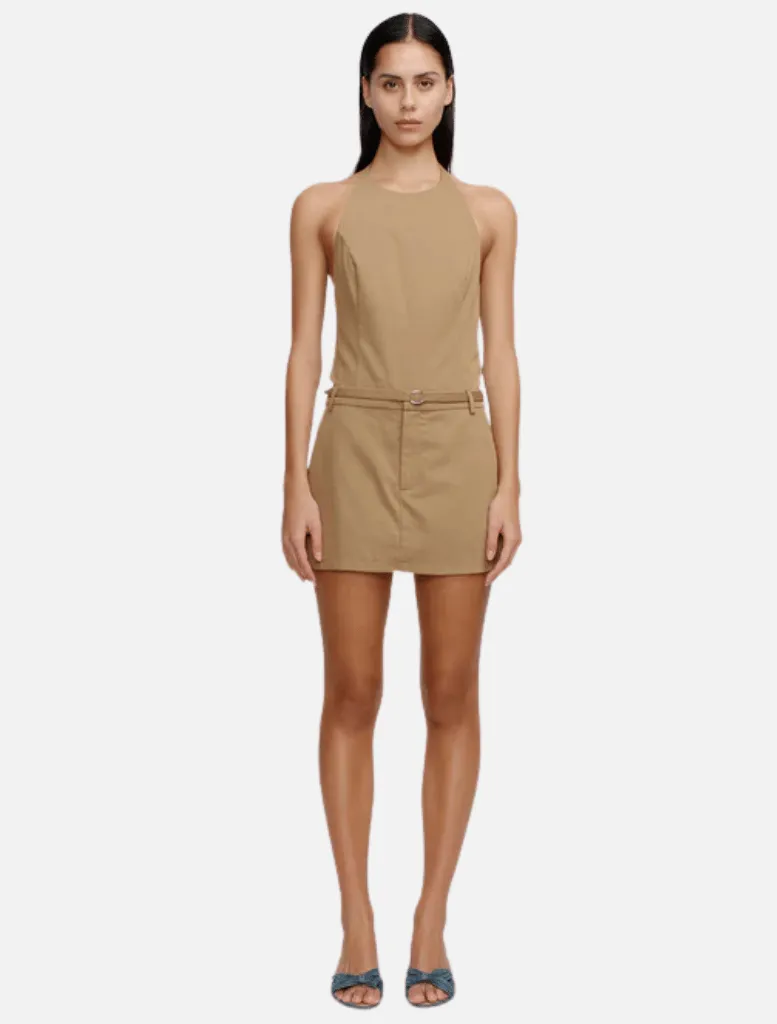 Gabe Mini Skirt - Caramel