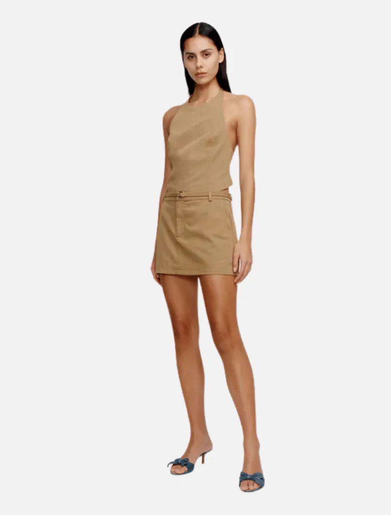 Gabe Mini Skirt - Caramel