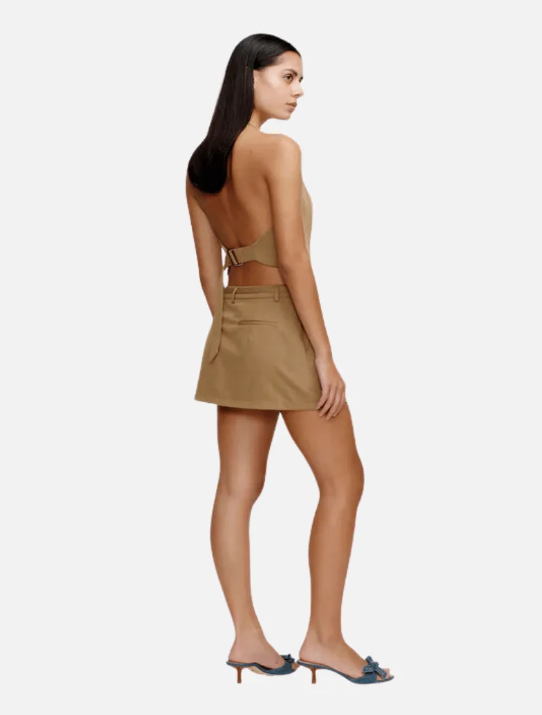 Gabe Mini Skirt - Caramel