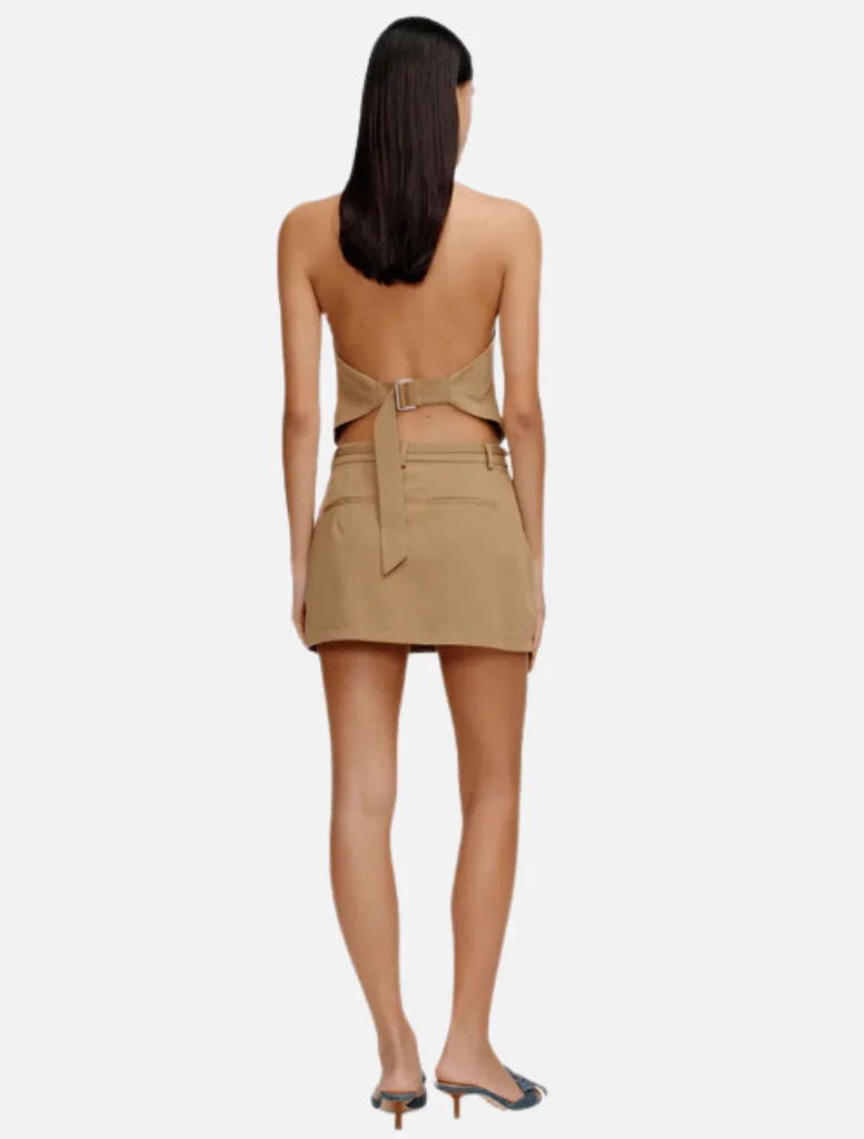 Gabe Mini Skirt - Caramel