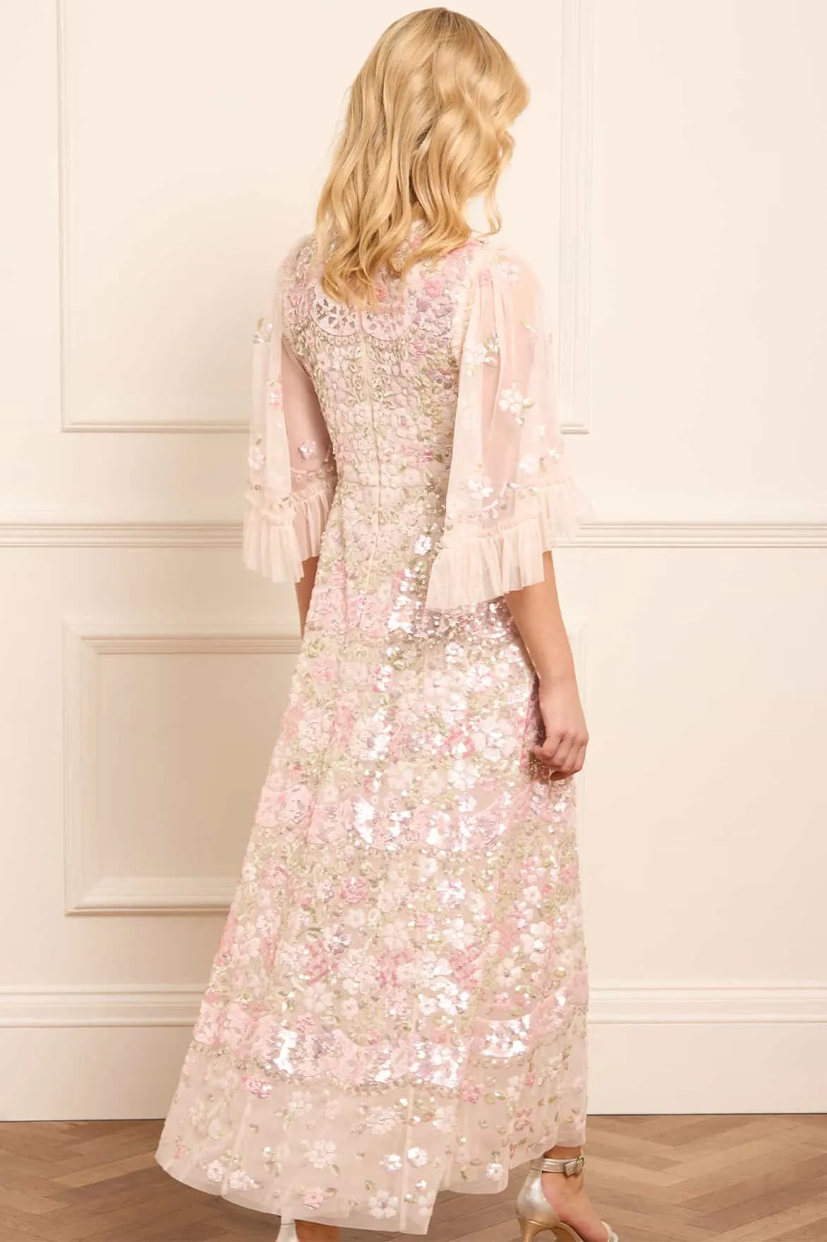 Garden Delight Gloss Ankle Gown