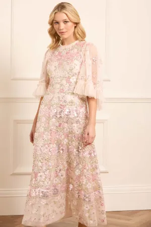 Garden Delight Gloss Ankle Gown
