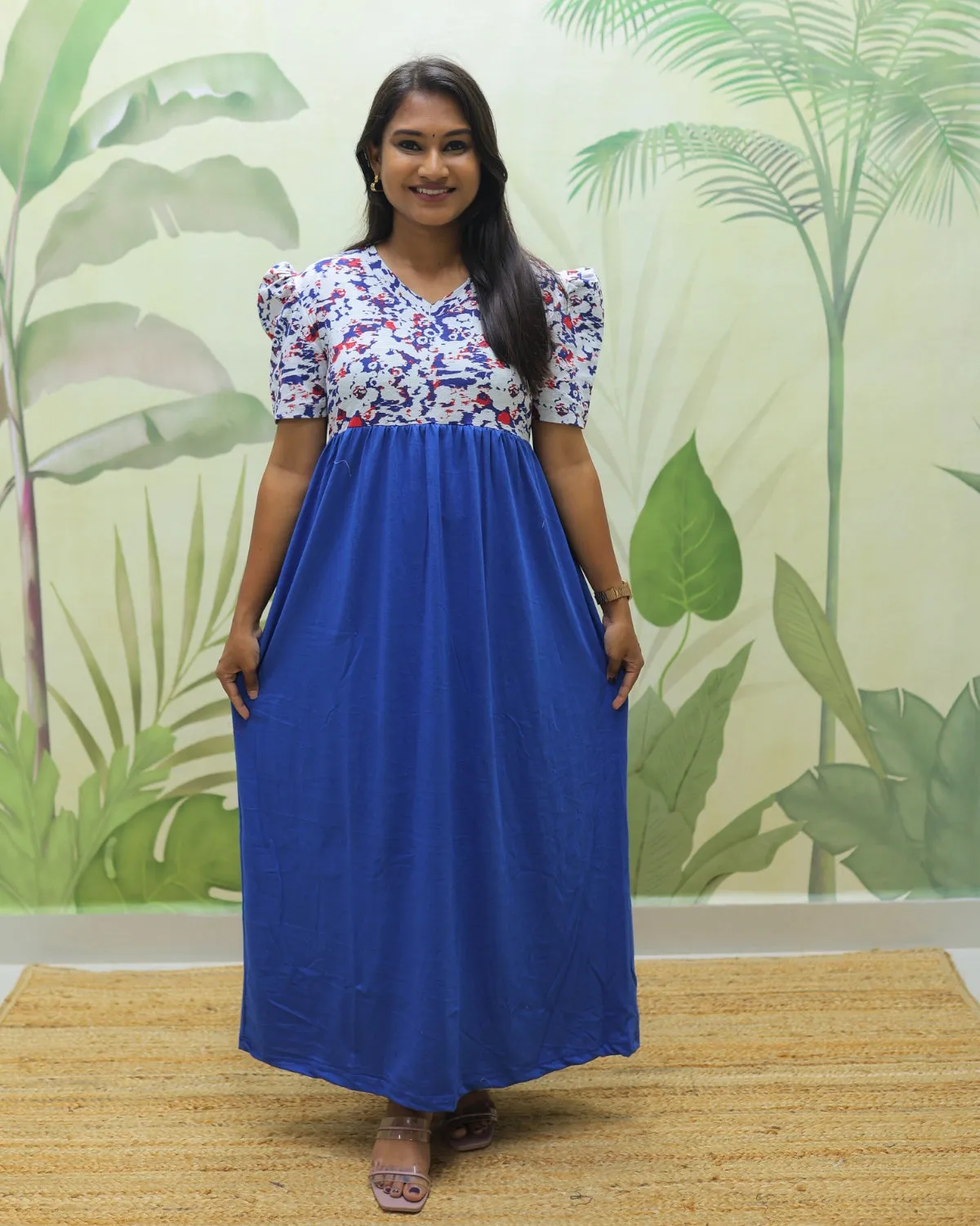 Grace | Casual Non-Maternity Loungewear - Puff Sleeve | Full Length