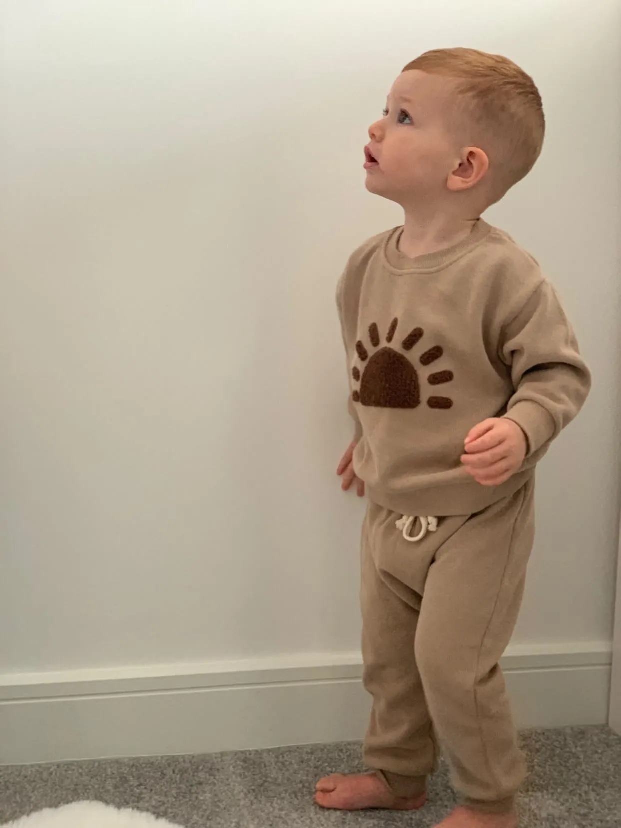 Grey / Camel Loungewear Set