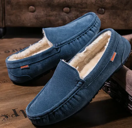 GS Pantoffel | Luxe warme gevoerde moccasin pantoffels voor heren