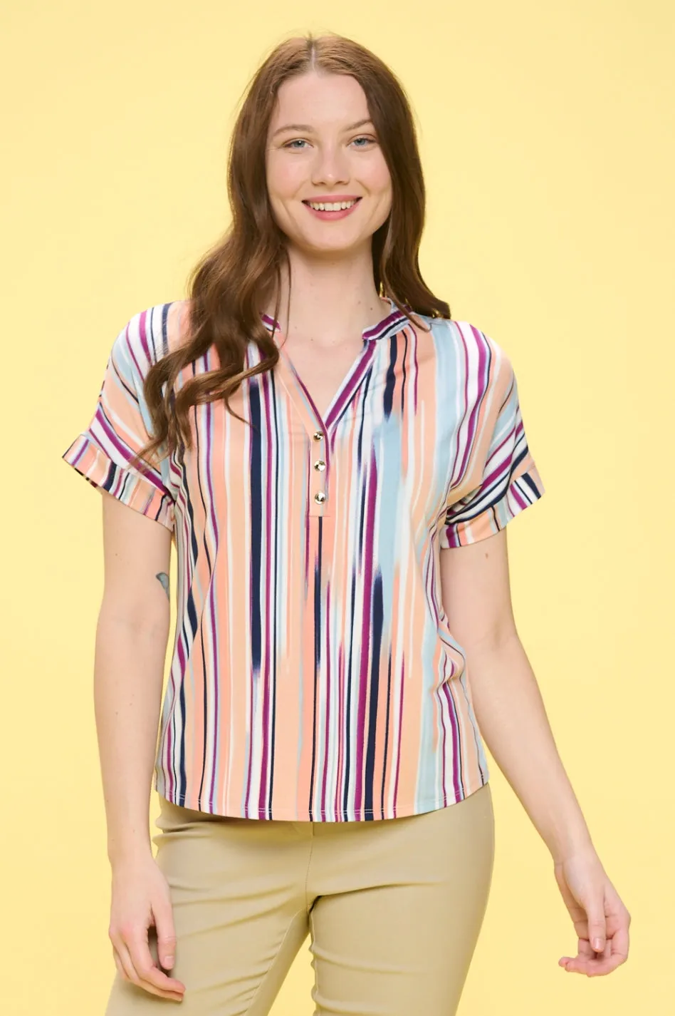 HALF PLACKET DOLMAN SHIRT