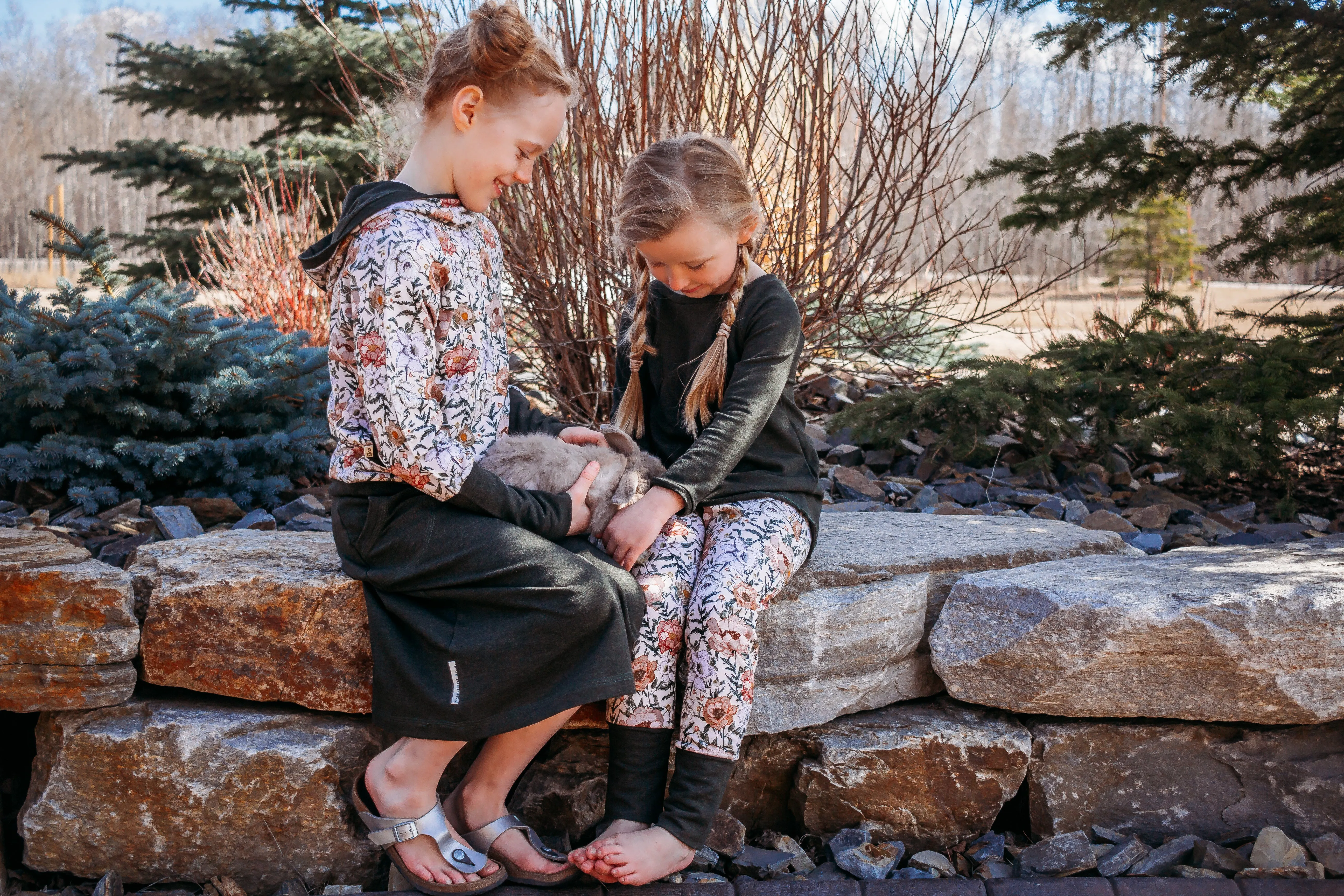 Heathered Forest Green Bamboo Skirt