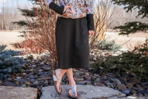 Heathered Forest Green Bamboo Skirt