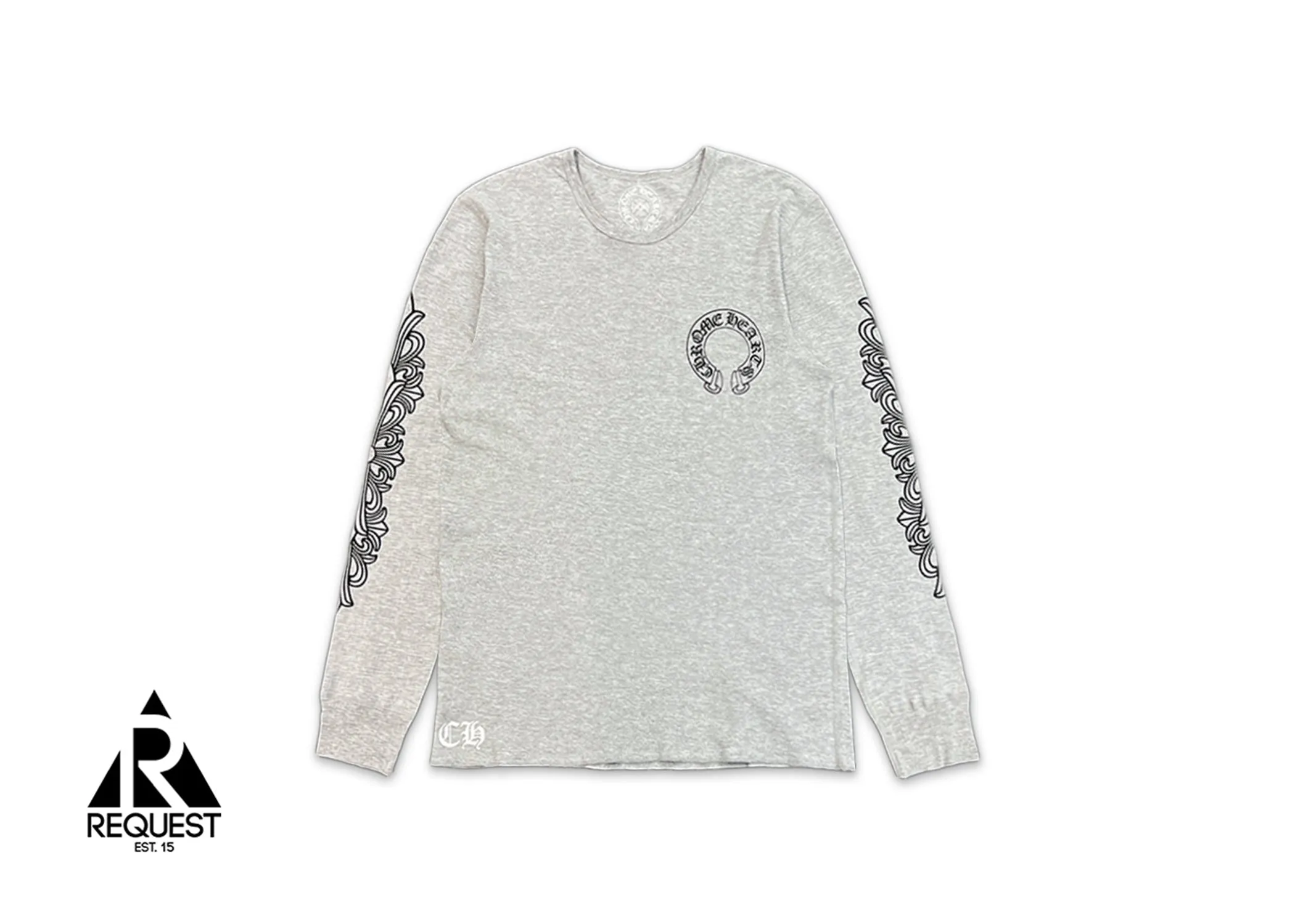 Horseshoe Floral Thermal L/S Tee "Grey"