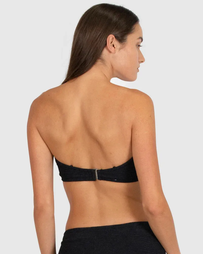 Ibiza Underwire Bandeau Top In Black - Baku