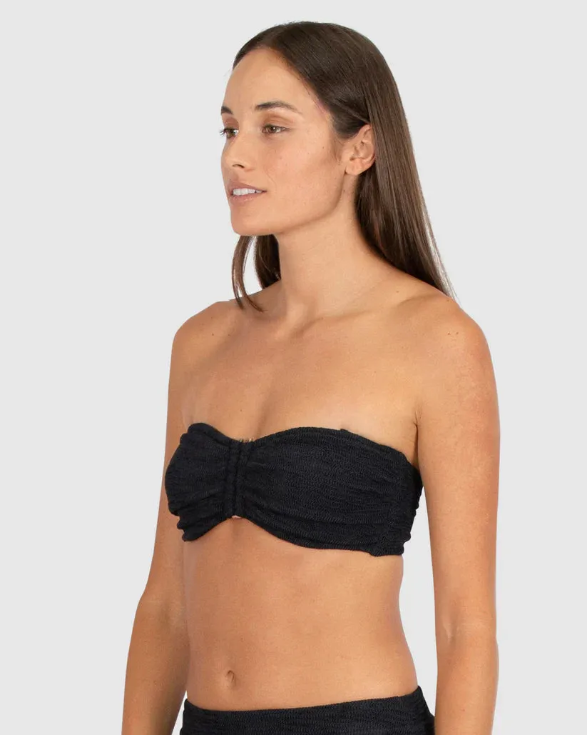 Ibiza Underwire Bandeau Top In Black - Baku